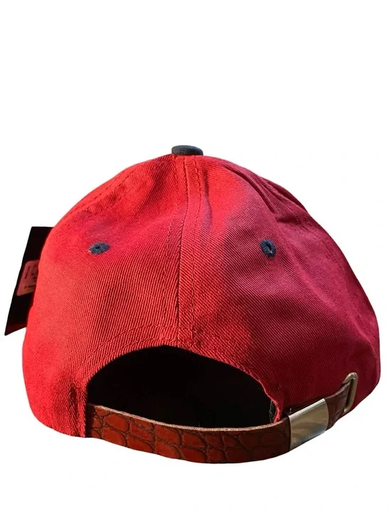 Cadillac Men’s Red Embroidered Logo Baseball Cap - Picture 2 of 2